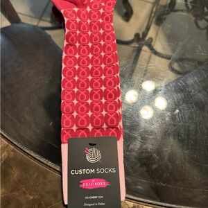 Unisex Socks by Dead Soxy Size OS Fits Most it has the breast cancer ribbons